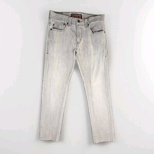Levis 511 Skinny Jeans Mens 31x32 Light Gray Wash Stretch Denim Pants